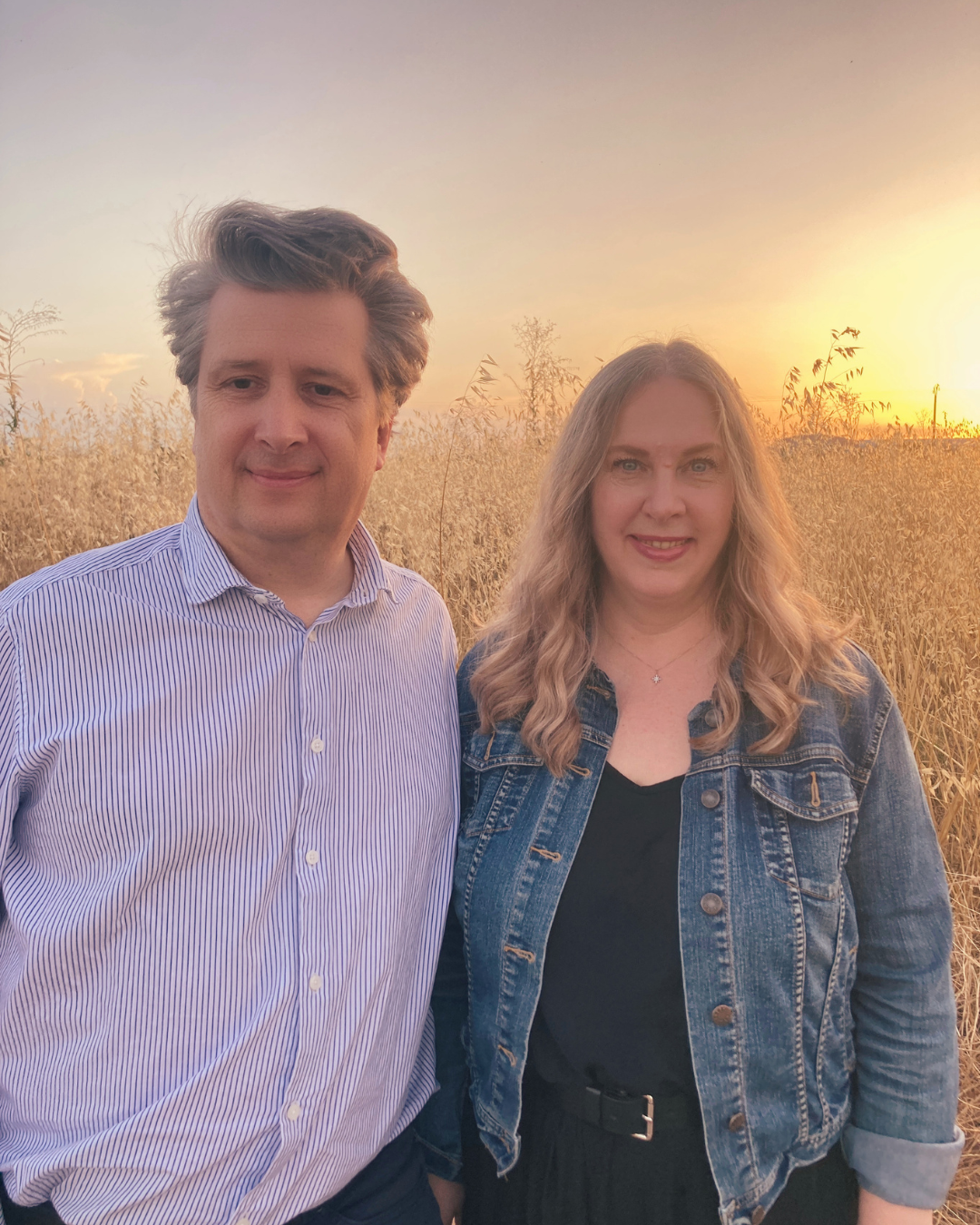 Dolores and Julien at golden hour
